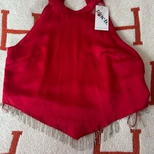 NWT! Blueb Red Sleeveless Top